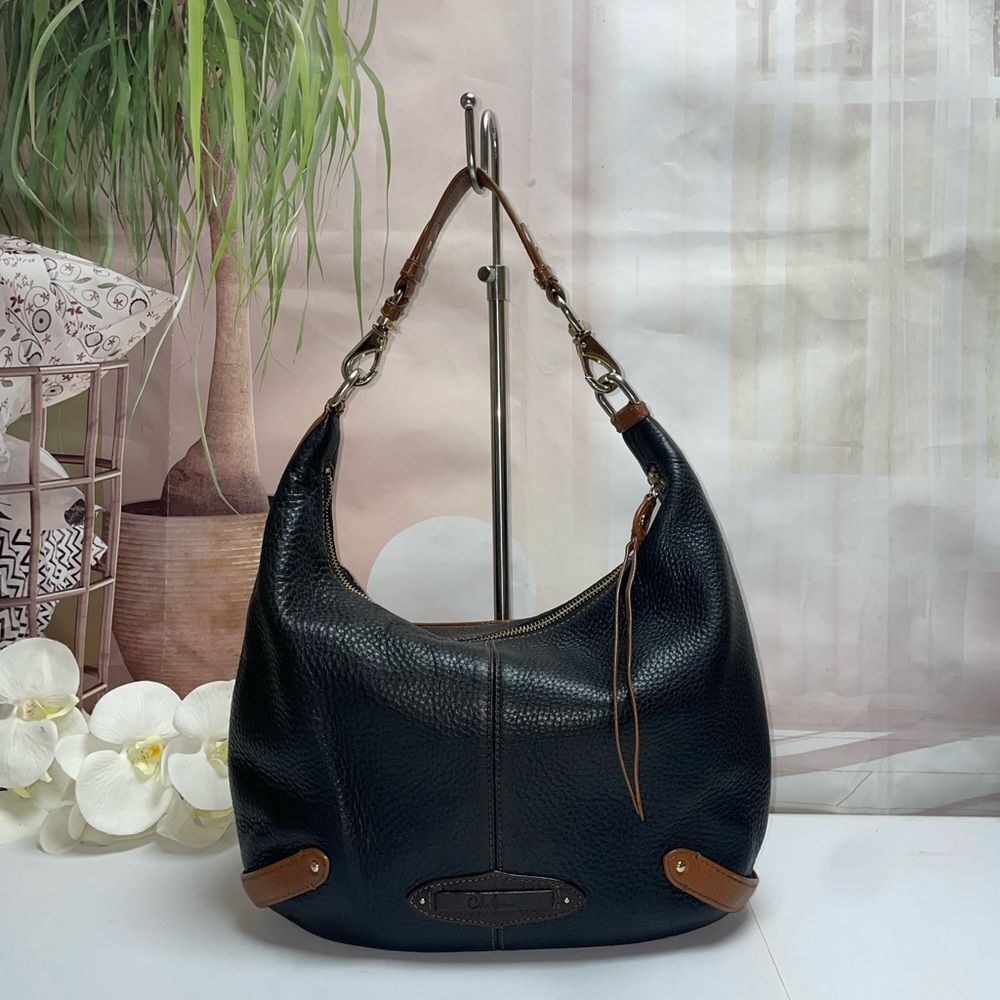 Cole Haan Black and Brown Hobo Bag